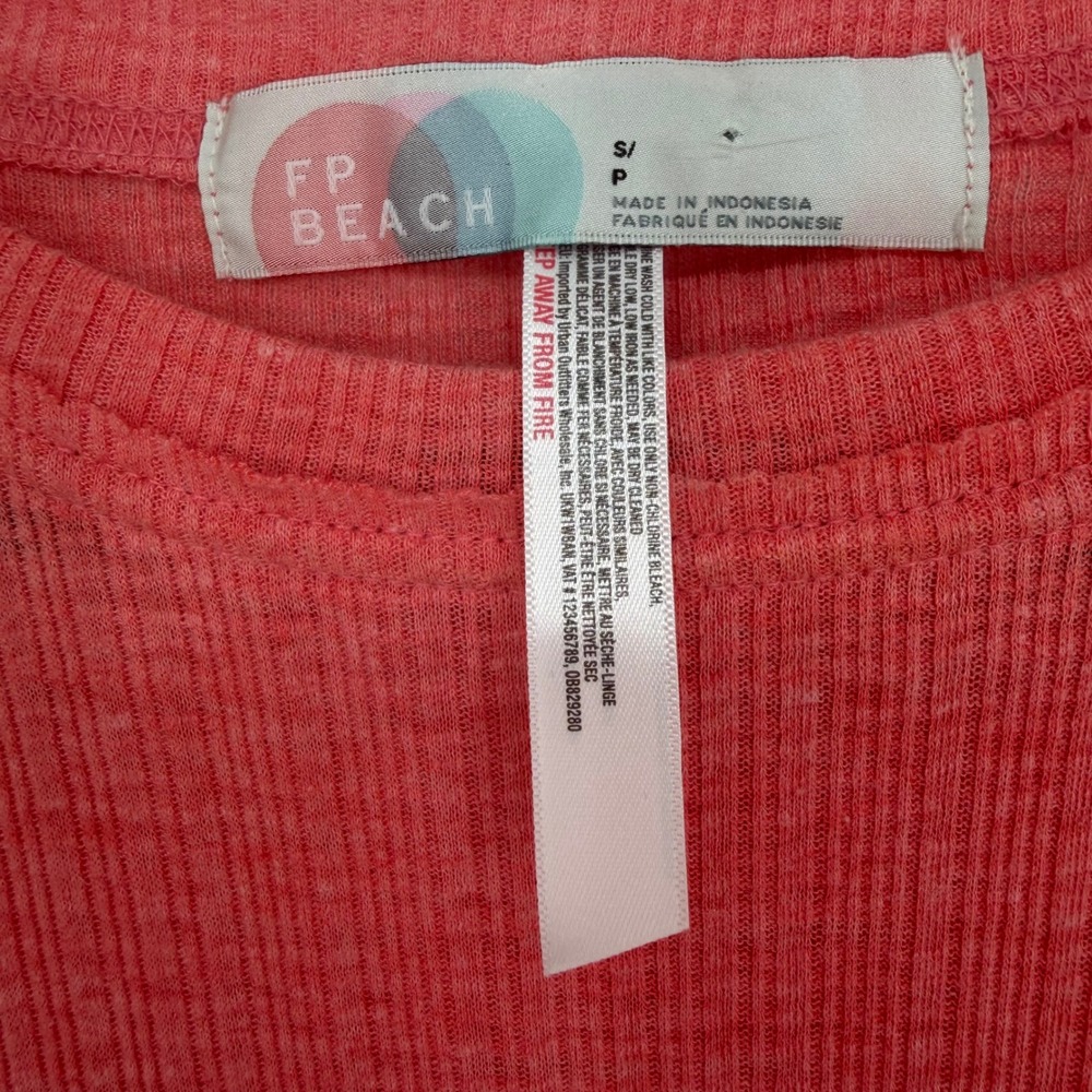FREE PEOPLE BEACH BRB TEXTURED TUNIC MINI DRESS NWT AIRY LIGHTWEIGHT VACATION - Picture 5 of 9